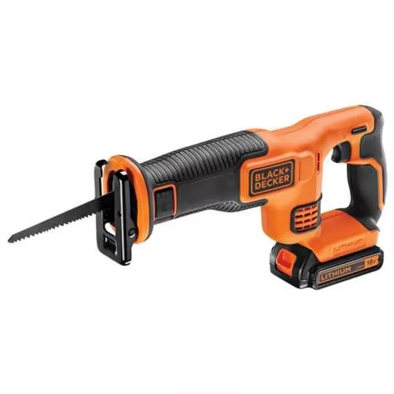 Juoda & Decker BDCR18-QW atbulinis pjūklas, juoda, oranžinė