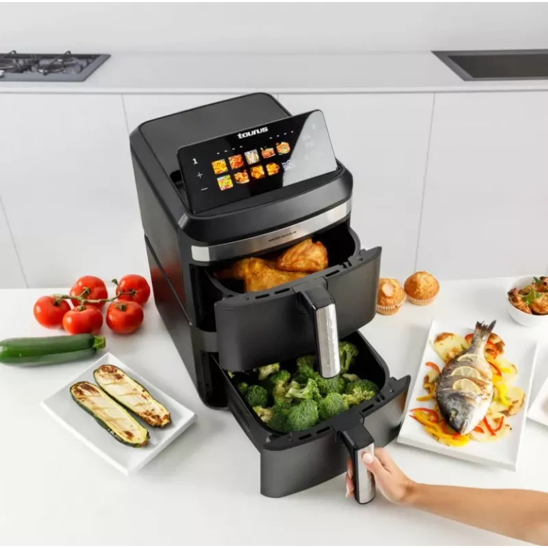 Taurus Air Duo Slim bekepuris gruzdintuvas su dviem krepšeliais