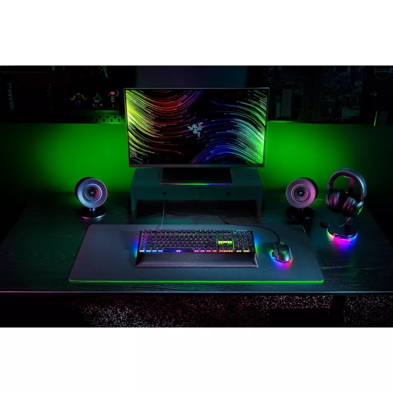 Razer JuodaWidow V4 - Geltona Switch Linear - Mechaninė žaidimų klaviatūra