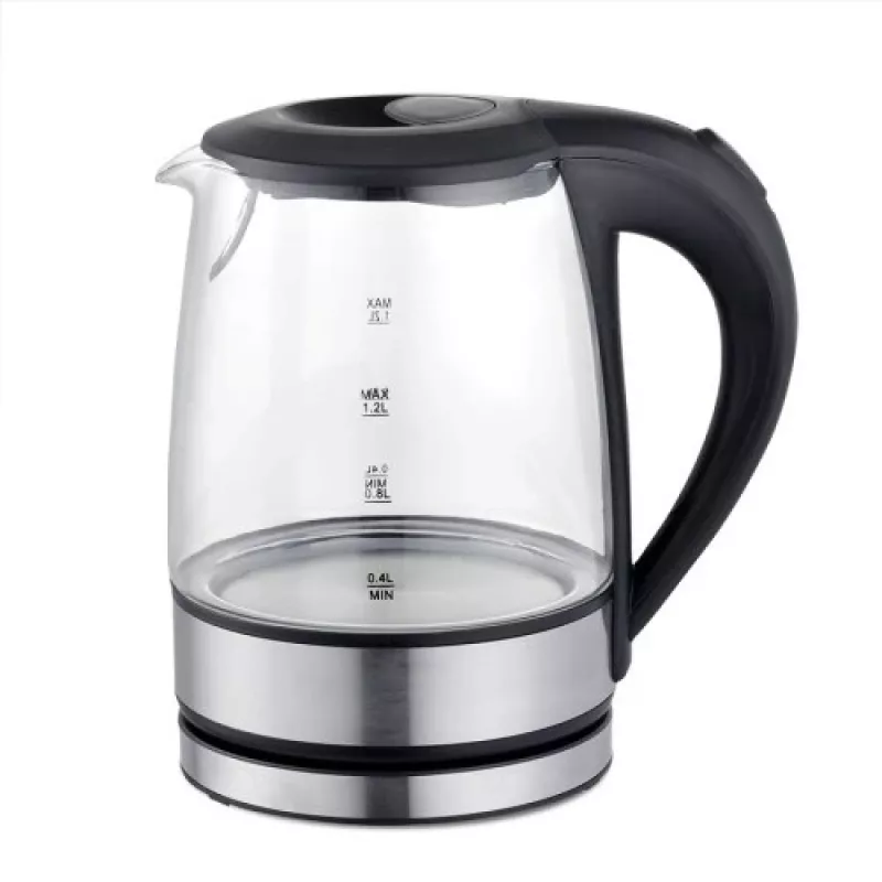 Elektrinis stiklinis virdulys Maestro MR-062-Juoda, 1630W, stiklo korpusas, 1,7 L