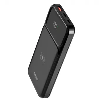 Savio BA-09 išorinė baterija Ličio polimero (LiPo) 37 mAh Belaidis įkrovimas Juoda