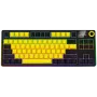 LORGAR KBP70TKLW, Belaidė TKL mechaninė žaidimų klaviatūra Pro, juoda/geltona, EN išdėstymas