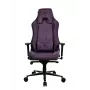 Žaidimų kėdė Arozzi Vernazza SoftFabric Purple — ergonomiškas dizainas, reguliuojami porankiai ir aukštis