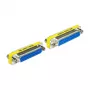 DeLOCK 65483 jungčių adapteris Sub-D 25 mėlynas sidabrinis geltonas