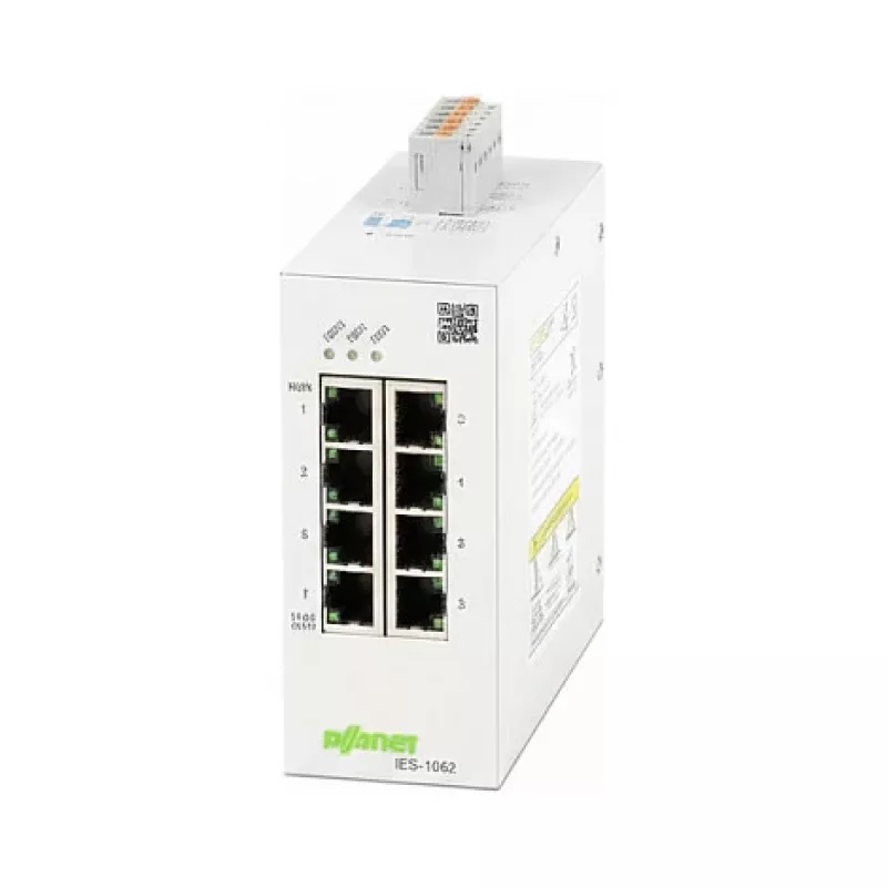 WAGO 852-1812 Lean-Managed-Switch 8 prievadų 1000Base-T šviesiai pilkas
