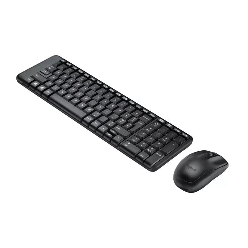 Belaidis rinkinys MK220, belaidis, RF belaidis, QWERTZ, juodas, pelė