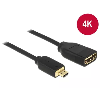 HDMI laidas DeLOCK 0,2 m HDMI-A/HDMI Micro-D