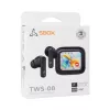 Ausinės SBOX EB-TWS08-B jutiklinio ekrano ekranas juodos