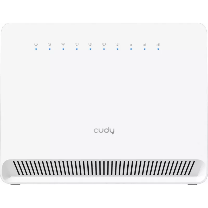 Stalinis belaidis maršruto parinktuvas Cudy LT400E — Vienos juostos 2,4 GHz Wi‑Fi 4 (802.11n), 300 Mbps, 4x Fast Ethernet, 4G LTE (NanoSIM) — Baltas