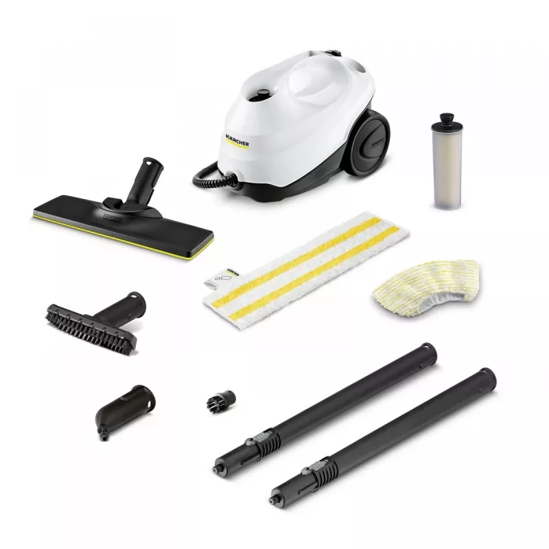 Cilindrinis garų valytuvas Kärcher SC 3 EasyFix — 1900 W, 0,5 L talpa, 3,5 bar, 2,2 m žarna