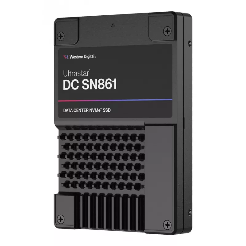 WD Ultrastar DC SN861 WUS6BA138PSP9X1 - SSD - duomenų centrui - 3,84 TB - vidinis - 2,5 colio (6,4 cm)