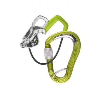 Apsaugos rinkinys EDELRID Mega Jul Bulletproof Screw II Oasis - apsaugos įtaisas ir karabinas su užsukamu fiksatoriumi