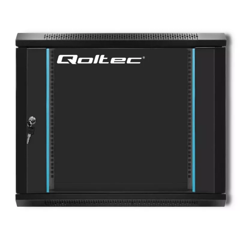 19 colių stovo spinta QOLTEC 54463 9U 600x500x450 mm metalinis gaubtas tinklo įrangai
