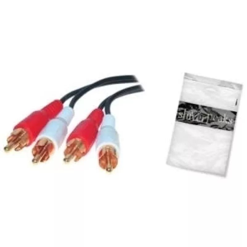 shiverpeaks kabelis / adapteris - 2 x RCA - kištukas - 2 x RCA - kištukas - tiesus - tiesus (BS40502)