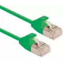 ROLINE U/FTP DataCenter komutacinis kabelis Cat.6A (EA klasė), LSOH, plonas, žalias, 0,5 m (21.15.3332)