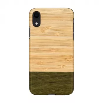 man and wood išmaniojo telefono dėklas, skirtas iPhone XR — bambukų miško juodas
