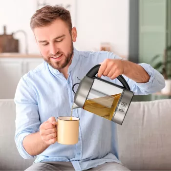 Elektrinis virdulys Juoda & Decker 1,7 L 2200 W Juoda Nerūdijantis plienas Skaidrus