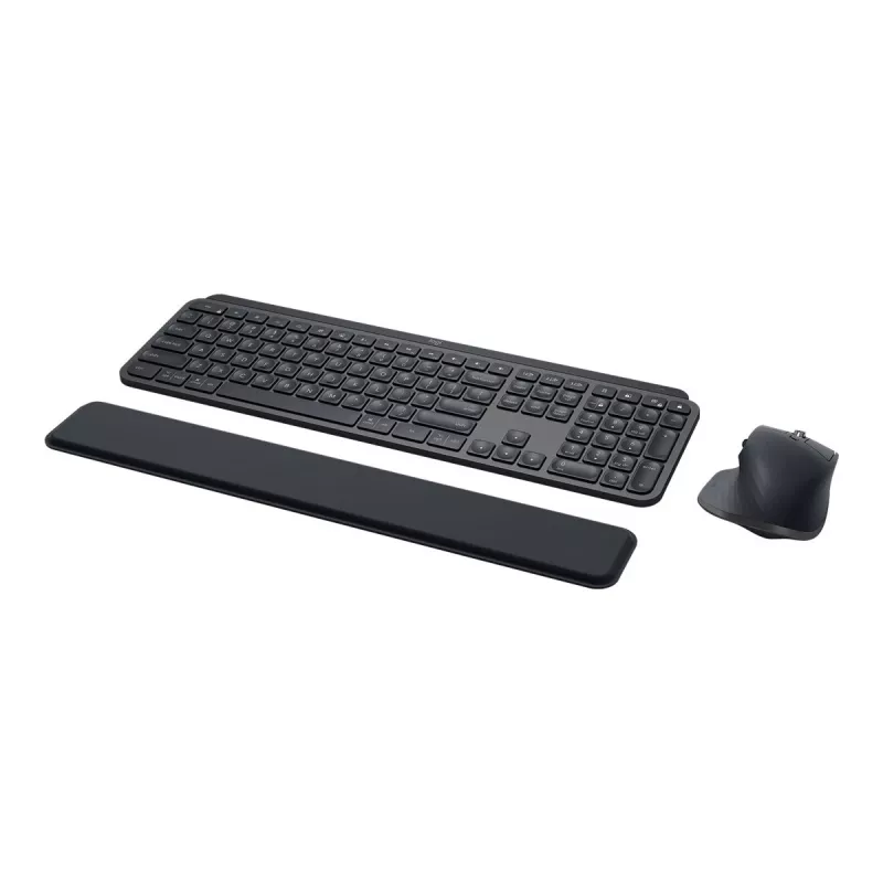Logitech MX Keys combo for Business Gen 2 Klaviatūra Pelė komplekte Biuro RF belaidis + Bluetooth AZERTY Prancūzų Grafitas