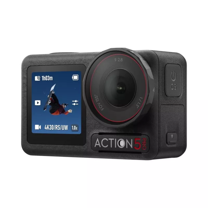 DJI Osmo Action 5 Pro veiksmo sporto kamera 40 MP 4K Ultra HD CMOS 25,4 / 1,3 mm (1 / 1,3) Wi-Fi 146 g