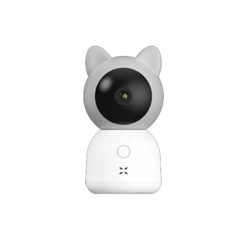XENON X7201 išmanioji kūdikio kamera be monitoriaus, Wi-Fi, 3 MP, naktinis matymas, USB Type-C, SD, balta