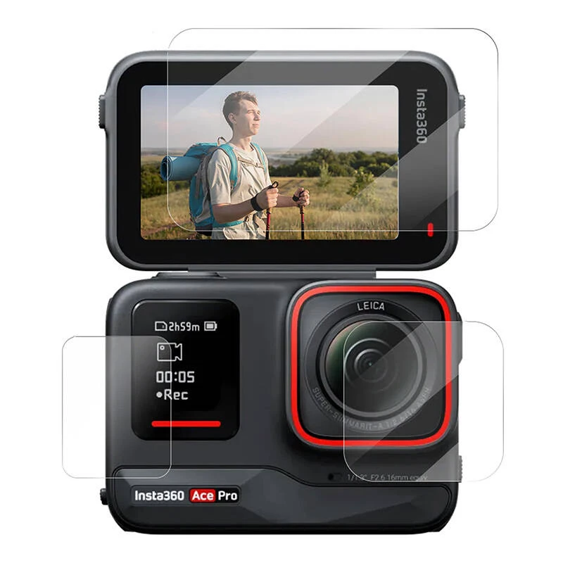 Grūdinto stiklo ekrano apsauga Telesin S6-FLM-02-TIS, skirta Insta360 Ace Pro Ace – modelis S6-FLM-02-TIS
