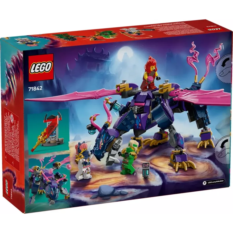 LEGO konstruktorius NINJAGO 71842 Rontu the Master Dragon — 381 detalė, 4 minifigūrėlės, parodomasis modelis 130 mm