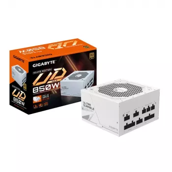 GIGABYTE UD850GM PG5W Maitinimo blokas - PCIe 5.0, 80 PLUS Gold, visiškai modulinis dizainas, 120 mm ventiliatorius, suderinamas su ATX 3.0, EU kištukas
