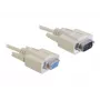 Serijinis kabelis DeLOCK Sub-D9 84016 5 m smėlio spalvos