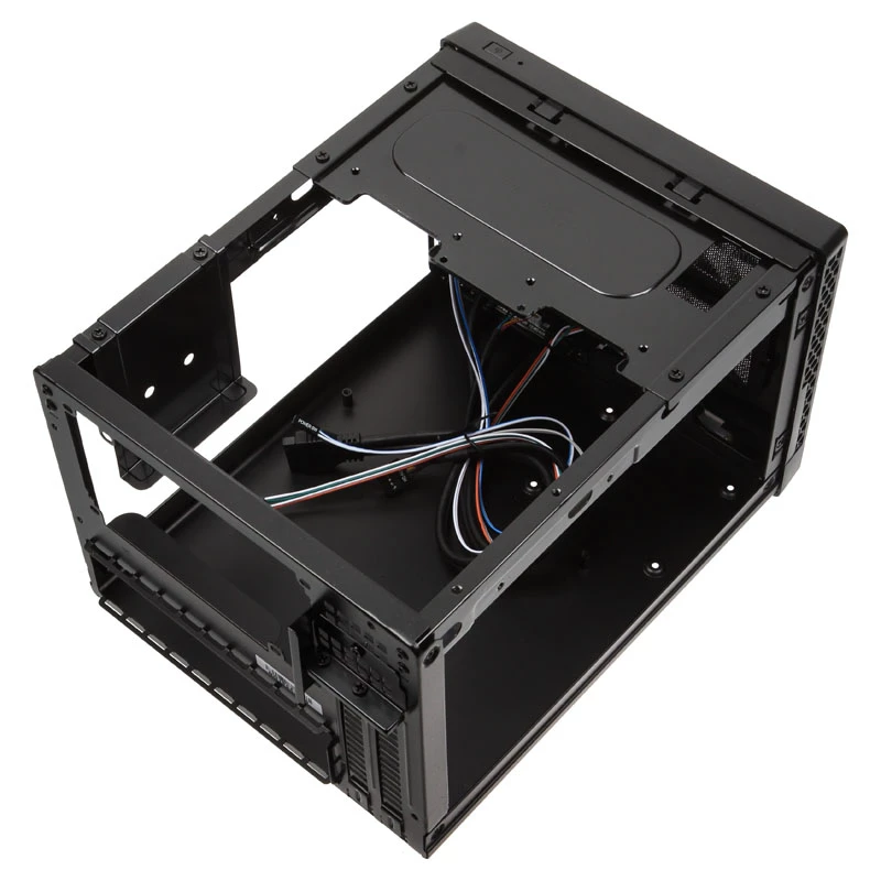 SilverStone SUGO 13 - Stacionarus - Mini-DTX - be maitinimo šaltinio (AT / PS/2) - Juoda - USB/Garso (SST-SG13B-Q)