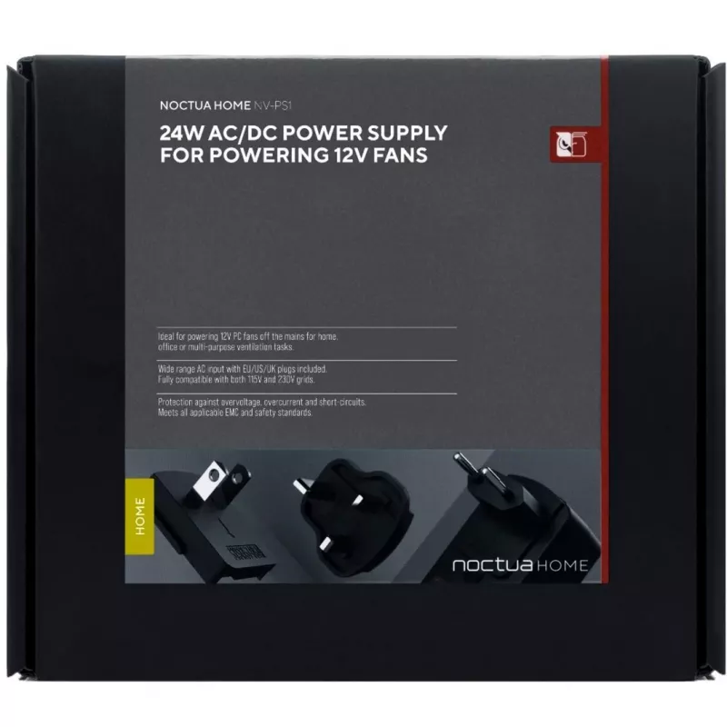 Maitinimo adapteris vidaus patalpoms Noctua NV-PS1 90-264V Pasyvus aušinimas Juodas