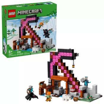 Konstruktorius LEGO Minecraft The Pickaxe Mine rinkinys 21277 — 530 dalių, 3 minifigūrėlės, amžius 8+