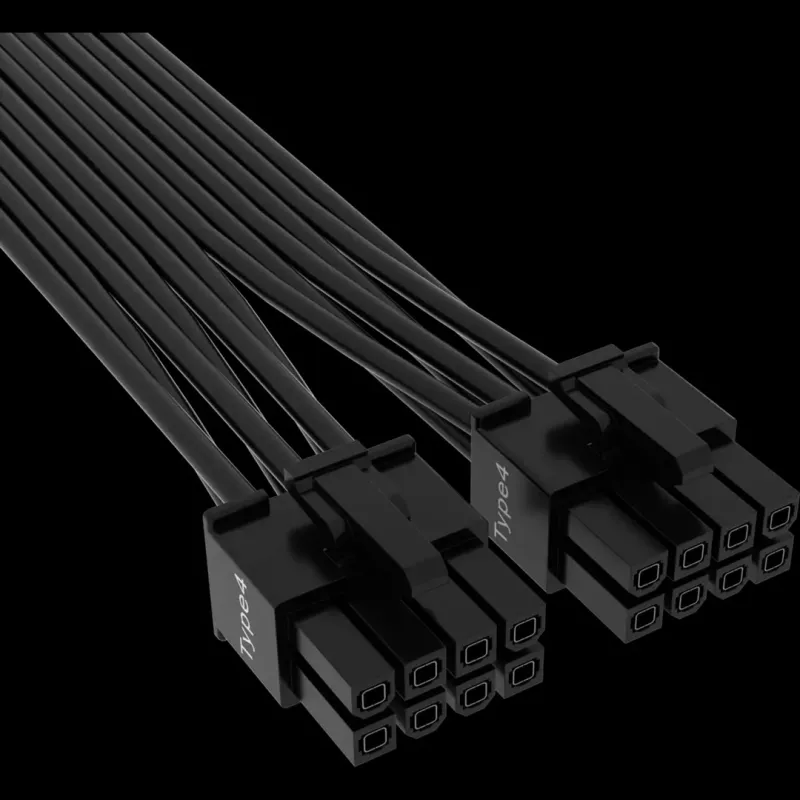 CORSAIR - Stromkabel - 12VHPWR (W) zu 8-poliger PCIe Power (W) - plokščias, iki 600 W TDP (CP-8920284)