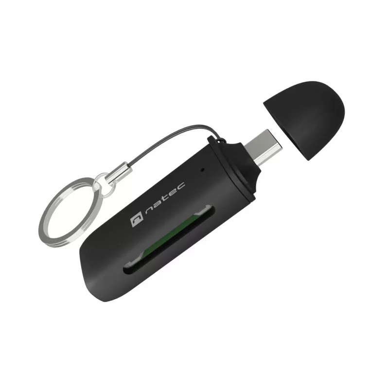 Kortelių skaitytuvas NATEC SCARAB C SD/Micro SD USB 3.2 Gen 1 Juoda (NCZ-2365)