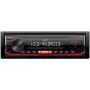 Automobilinis skaitmeninės medijos imtuvas JVC KD-X162 1 DIN, 200 W, 24 bitų DAC, FLAC/MP3/WAV/WMA, priekinis USB Type-A, 3,5 mm, LCD 2 eilučių, juodas