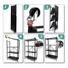 Sodo įrankių laikymo stovas Top e shop Rack FS004 — laisvai pastatomas, cinkuotas plienas, 720×340×1270 mm, 50 kg talpa