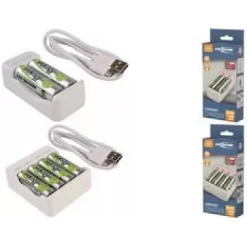 Baterijų įkroviklis ANSMANN Basic II 2×AA 1300mAh NiMH baterijoms