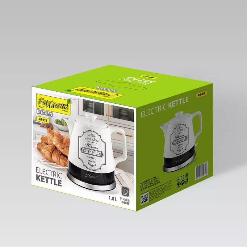 „Feel-Maestro MR-072“ elektrinis virdulys 1,2 l, baltas, 1200 W