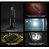 Rankinis žibintuvėlis Nitecore MT1A Pro — LED 50 lm, USB įkraunamas, 1100 mAh, aliuminis, atsparus vandeniui, atsparus smūgiams, juodas