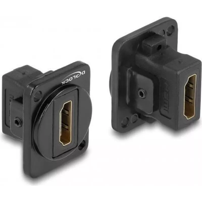 DeLOCK D tipo modulis HDMI prie HDMI, lizdas–lizdas, 87810, juoda