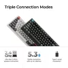 Mechaninė 80% QWERTY klaviatūra Keychron Q3 Ultra 8K – Bluetooth ir laidinė, RGB apšvietimas, juoda