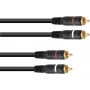 RCA (Cinch) laidas Omnitronic 2x2, 1,5 m, modelis 30209360