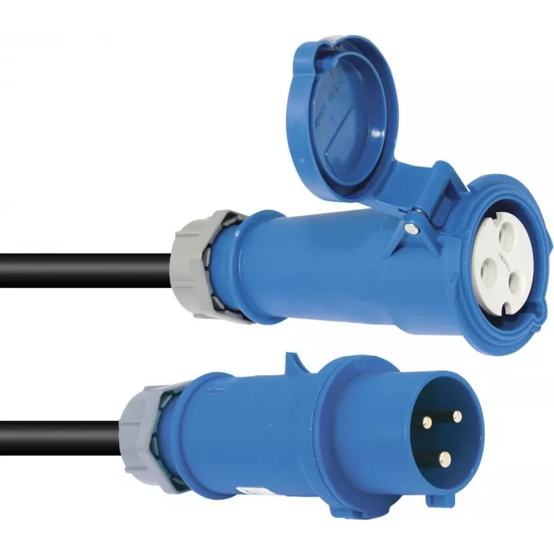 Prailginimo kabelis PSSO 32A CEE 3x6 mm² 10 m mėlynas