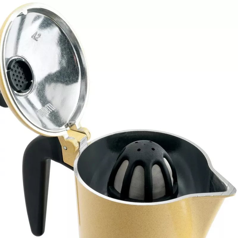 Moka pot Bialetti Orzo Express Juoda Geltona