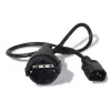 APC AP9880 maitinimo kabelis juodas 0,6 m C14 jungtis CEE7/7
