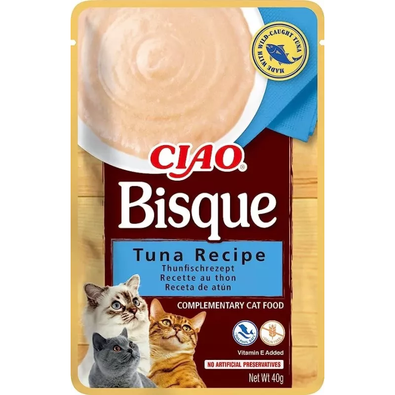 INABA Ciao Bisque Tuna – kačių skanėstai – 40 g