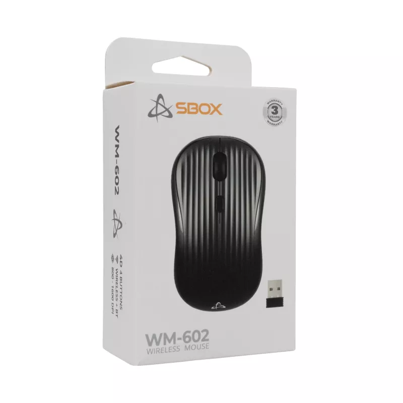 Pelė SBOX WM-602 juoda belaidė sąsaja