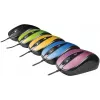 USB laidinė pelė, 4 mygtukai, optinė, simetriška, mėlyna