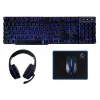 Klaviatūra su pele Rebeltec SHERMAN Gaming USB QZERTY anglų juoda