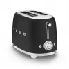 Smeg 50's Style TSF01BLMEU skrudintuvas, 2 riekėms, juodas, nerūdijantis plienas