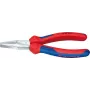 Knipex plokščianosės replės DIN ISO 5745 bendras ilgis 160 mm, chromuotos, daugiakomponentė rankena